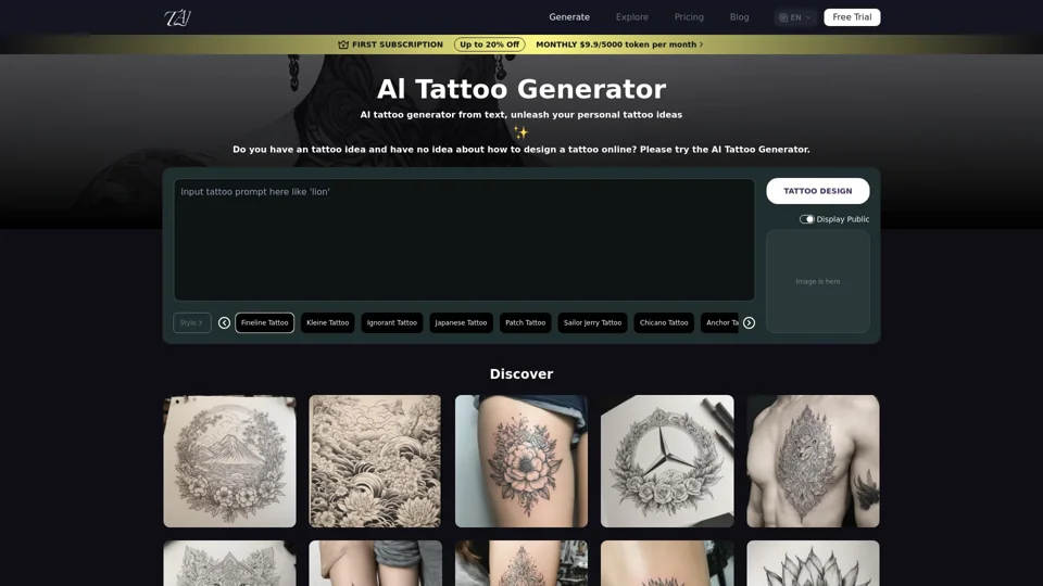 Al Tattoo Generator