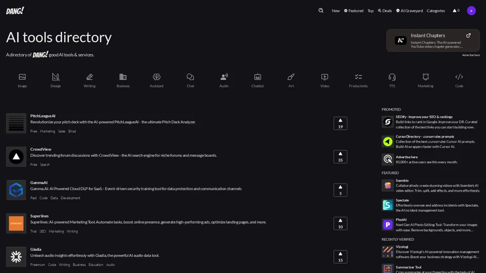 AI Tools Directory | Dang.ai
